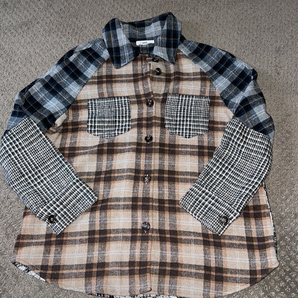 THML Plaid Button Up Jacket M - Picture 10 of 11